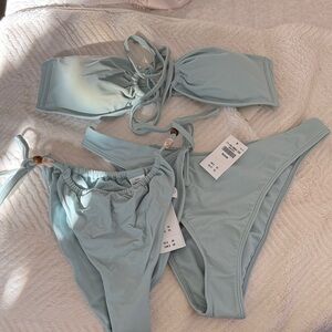 Abercrombie Light Blue Bikini Set
